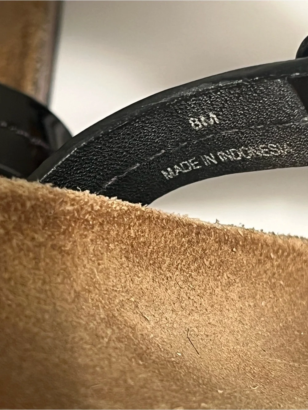 TORY BURCH  🎩🎩Black Miller Logo Thong ( BIRKENSTOCK STYLE) size 8